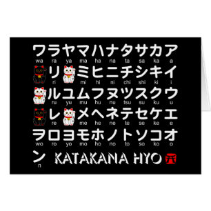 Katakana-Tisch (Lucky Cat)