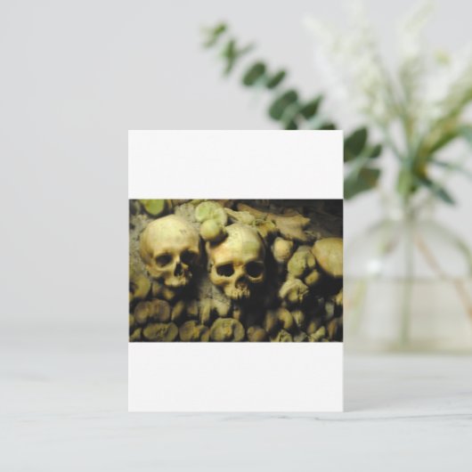 Katakomben in Frankreich Postkarte (Stehend Vorderseite)