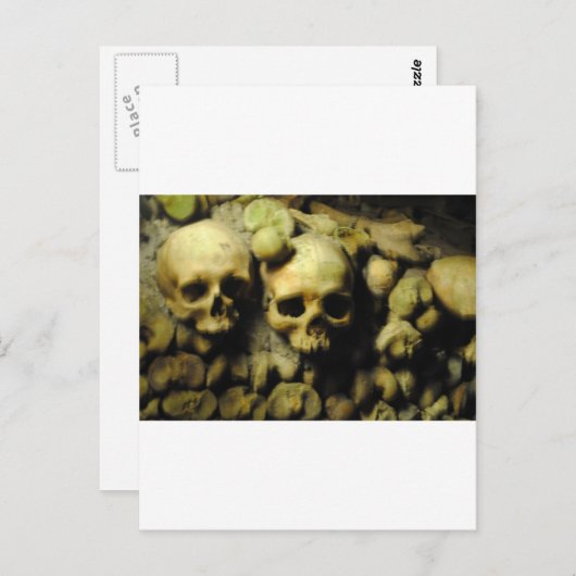 Katakomben in Frankreich Postkarte (Vorne/Hinten)