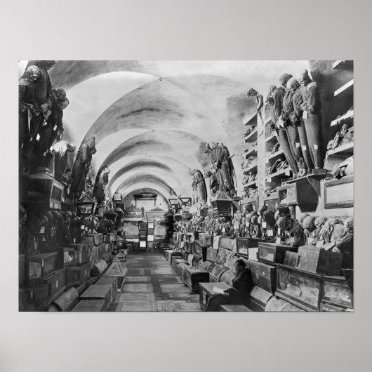 Katakomben von Palermo, Italien Poster (Vorne)