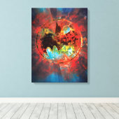 Katakuläres BAT-Logo Leinwanddruck (Insitu (Holzboden))