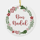 Katalan frohe Weihnachtsfeier, Bön Nadal Keramik Ornament (Vorne)