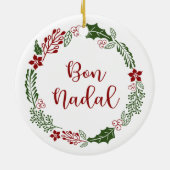 Katalan frohe Weihnachtsfeier, Bön Nadal Keramik Ornament (Hinten)