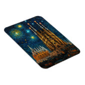 Katalan Starry Night | Gaudí Meets Van Gogh Magnet (Rechte Seite)