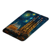 Katalan Starry Night | Gaudí Meets Van Gogh Magnet (Linke Seite)