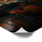 Katalan Starry Night | Gaudí Meets Van Gogh Poster (Ecke)