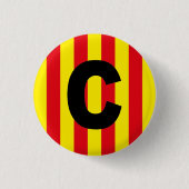 Katalane Katalonien Català Spanien Pin Button (Vorderseite)