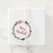 Katalanisch frohe Weihnachten, Bon Nadal, Custom Geschenkanhänger (Beispiel)