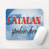 Katalanisch gesprochen, bewölkt mousepad (Mit Mouse)