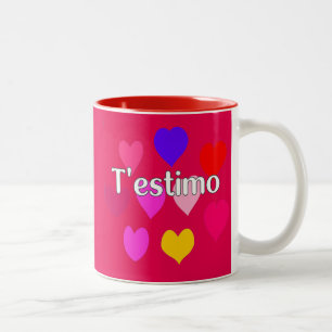 Katalanisch - Ich Liebe Sie Zweifarbige Tasse