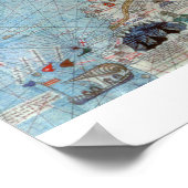 Katalanische Atlas: Einzelheiten zu Nordafrika und Poster (Ecke)