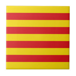Katalanische Flagge Fliese