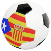 Katalanische Flagge Fußball (Dreiviertel)