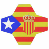Katalanische Flagge Fußball (Flach)