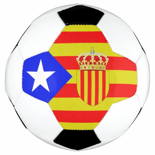 Katalanische Flagge Fußball (Vorderseite)