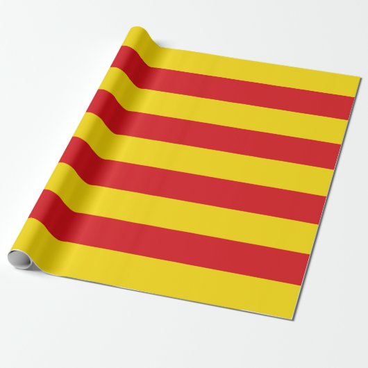 Katalanische Flagge Geschenkpapier (Ungerollt)