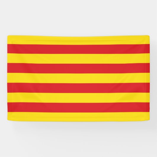 Katalanische Flagge (Katalonien) Banner (Horizontal)