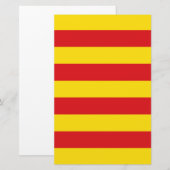 Katalanische Flagge (Katalonien) Briefpapier (Vorne/Hinten)