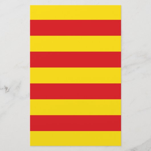 Katalanische Flagge (Katalonien) Briefpapier (Vorderseite)