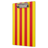 Katalanische Flagge (Katalonien) Klemmbrett (Links)