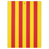 Katalanische Flagge (Katalonien) Klemmbrett (Rückseite)