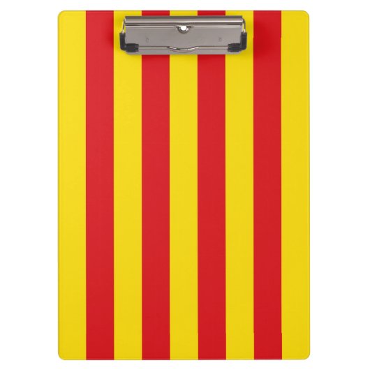Katalanische Flagge (Katalonien) Klemmbrett (Vorderseite)