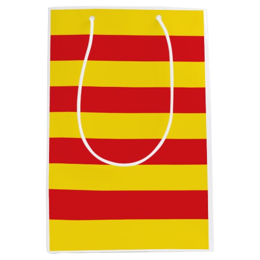 Katalanische Flagge (Katalonien) Mittlere Geschenktüte (Vorderseite)