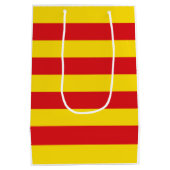 Katalanische Flagge (Katalonien) Mittlere Geschenktüte (Rückseite)