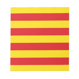 Katalanische Flagge Notizblock