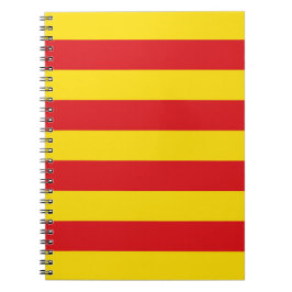 Katalanische Flagge Notizblock