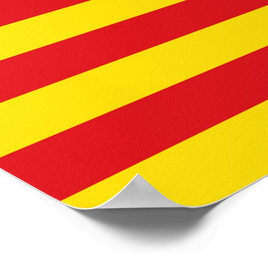 Katalanische Flagge Poster (Ecke)