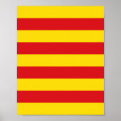 Katalanische Flagge Poster (Vorne)