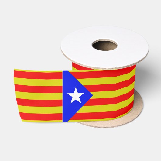 Katalanische Flagge Satinband (Spule)