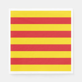 Katalanische Flagge Serviette