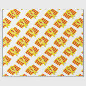 Katalanische Schleife und Flagge Geschenkpapier (Flach)