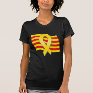 Katalanische Schleife und Flagge T-Shirt