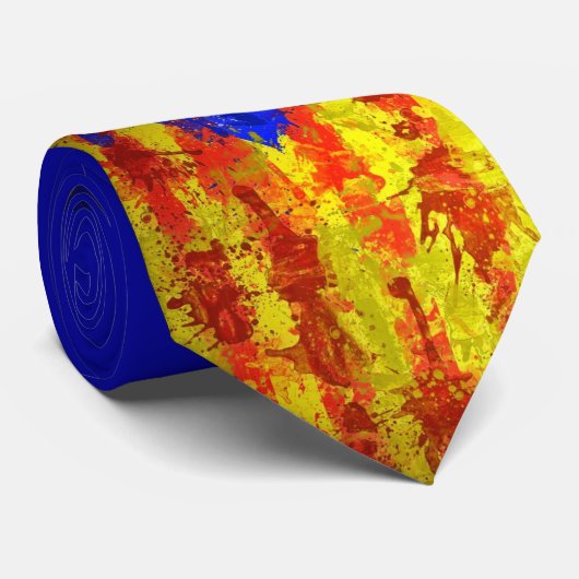 katalanischer Senyera Krawatte (Gerollt)