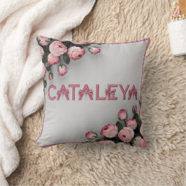 KATALEYA bestickte Rose Kissen & Keule