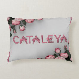 KATALEYA bestickte Rose Kissen & Keule