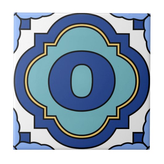 Katalina Island Number Address Tile 0 Fliese (Vorderseite)