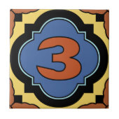 Katalina Island Number Address Tile 3 Fliese (Vorderseite)
