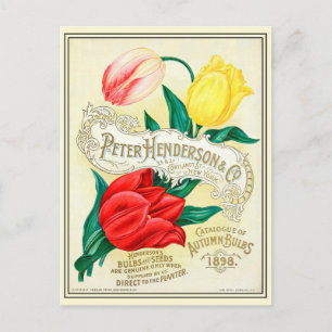 Katalog "Blume für Vintage Gartenarbeit" Postkarte