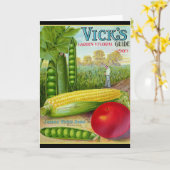 Katalog für pflanzliches Saatgut 1909 Karte (Gelbe Blume)