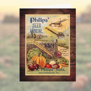 Katalog für Saatgutpackungen Vintage Kunst