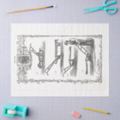 Katalog "Vintage Gartenwerkzeuge" Seidenpapier (Basteln)