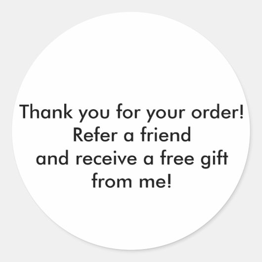 Katalogaufkleber für den Direktverkauf Runder Aufkleber (Vorderseite)