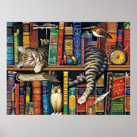 Katalogkatzen in der virtuellen Bibliothek Poster (Vorne)