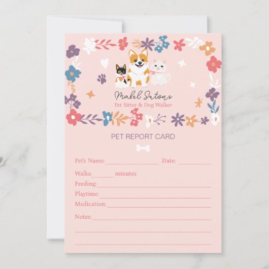 Katalognummer für Haustier-Katze Einladung (Vorderseite)