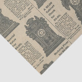 Katalogseite für alte modische Uhren Seidenpapier (Ausschnitt)