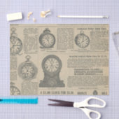 Katalogseite für alte modische Uhren Seidenpapier (Handwerk)